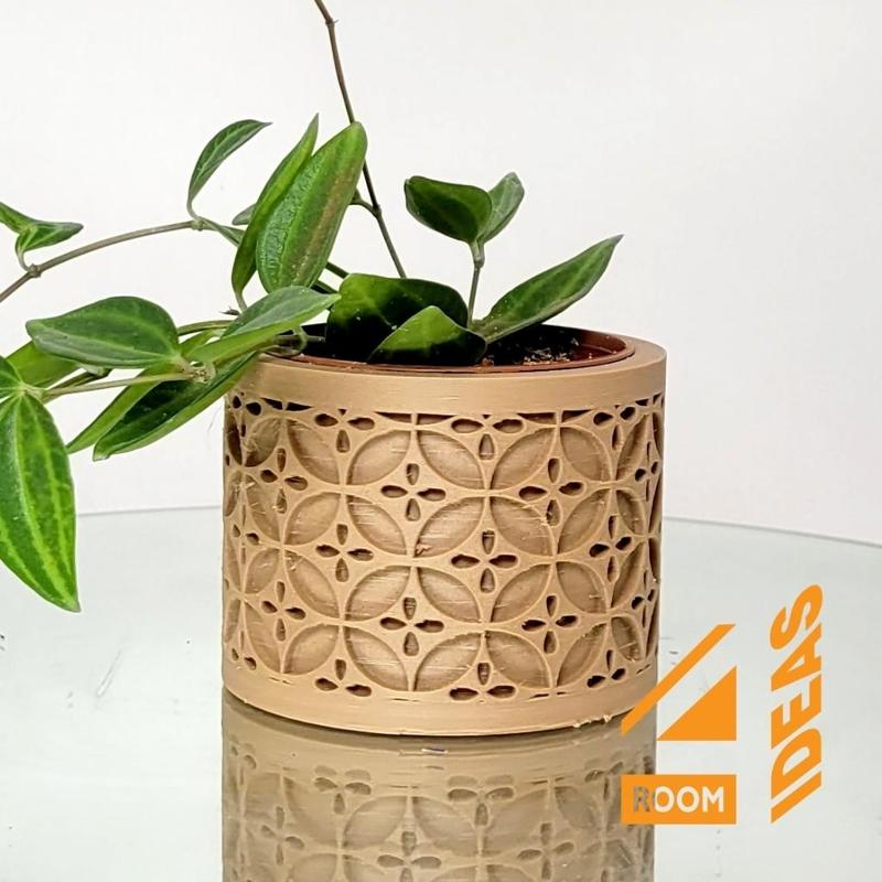 Succulent Planter Japanese Style - Circles/Shippo V1
