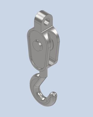 0.2 TONNE SINGLE SHEAVE BLOCK WITH HOOK