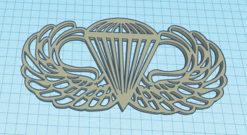 U.S. Army Airborne Badge Wall Art