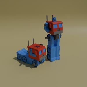 Optimus prime, simple transformable moddel kit