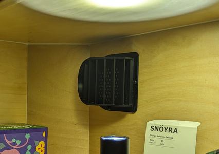 Corner vent for Diesel heater duct