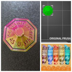 dual color filament rotation calibration tool