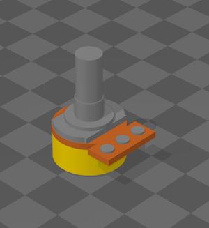 potentiometre 3d model