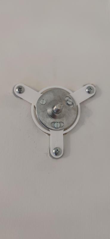 Plasterboard curtain rod mount holes fix