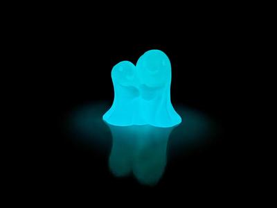 Glow-in-the-Dark Halloween Ghosts 
