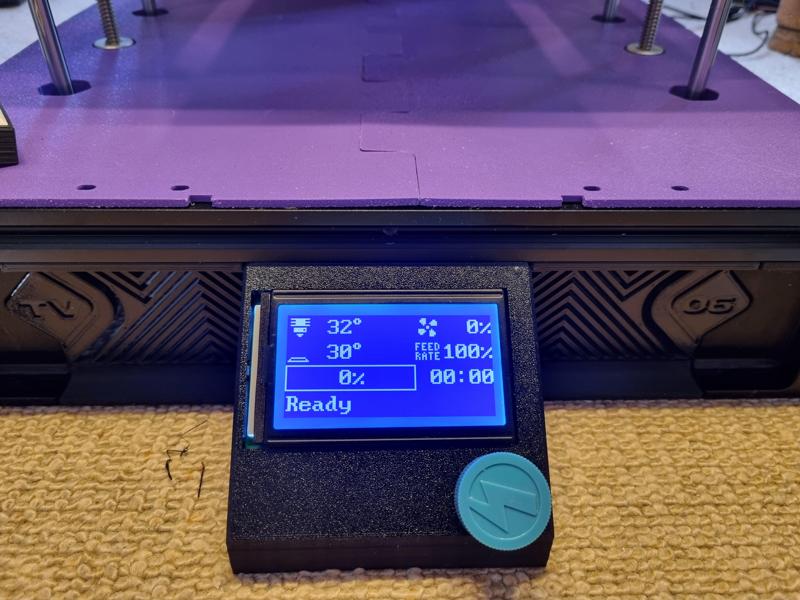 Lowered SV06 screen mount for TV06