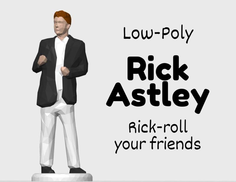 Rick Astley - Low Poly