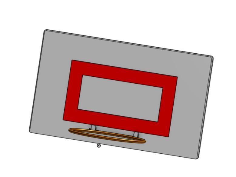 Collapsible basketball hoop