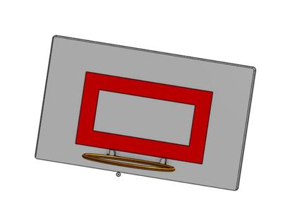 Collapsible basketball hoop