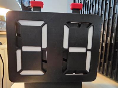 7 Segment Mechanical Counter - Updated backplate