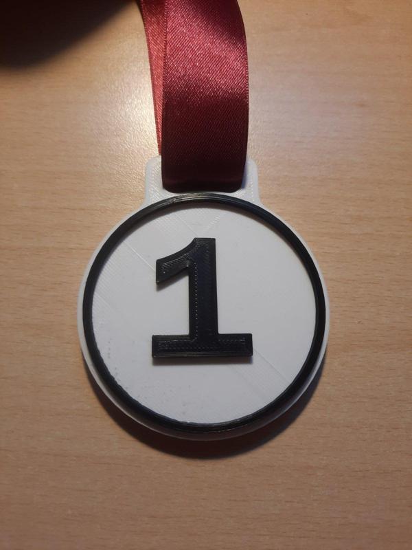 SIMPLE MEDAL FOR FIRST PLACE