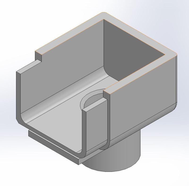 Aufsatz für Regenrinne Gewächshaus