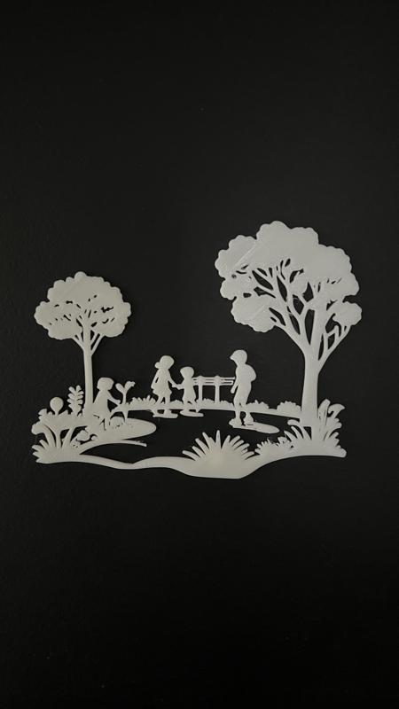 Kids In A Park Wall Art #1