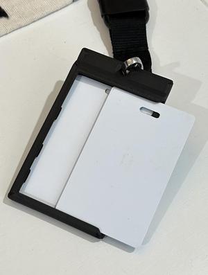 ID Card Holder with Slide Out for Token Login Card