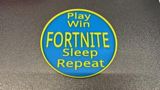 Fortnite Play Coaster 2 Color Print