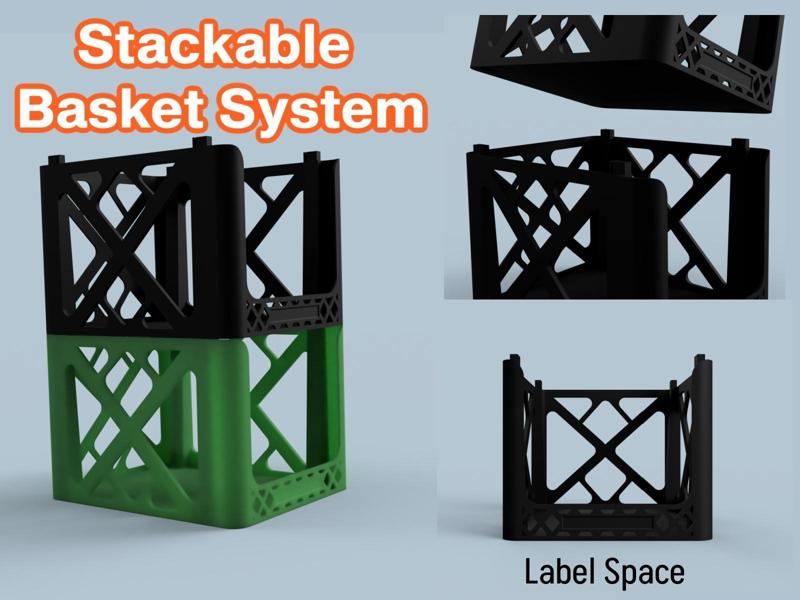 Modular Stacking Baskets - Large