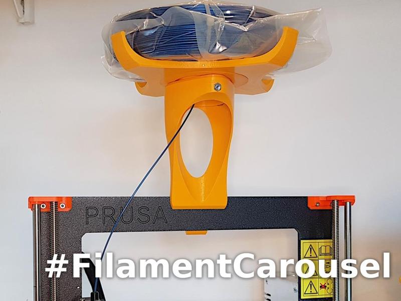 Filament Carousel Tower for Prusa Sheet Metal Frames