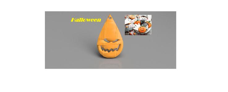 Halloween earrings: 'scaryface'