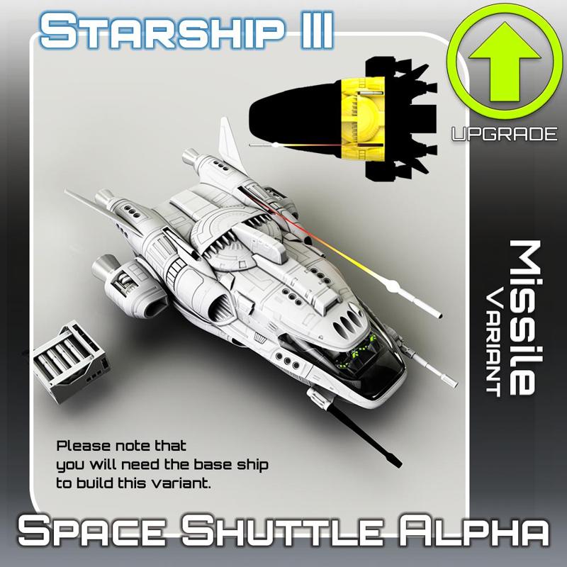 Space Shuttle Alpha Missile Variant Upgrade
