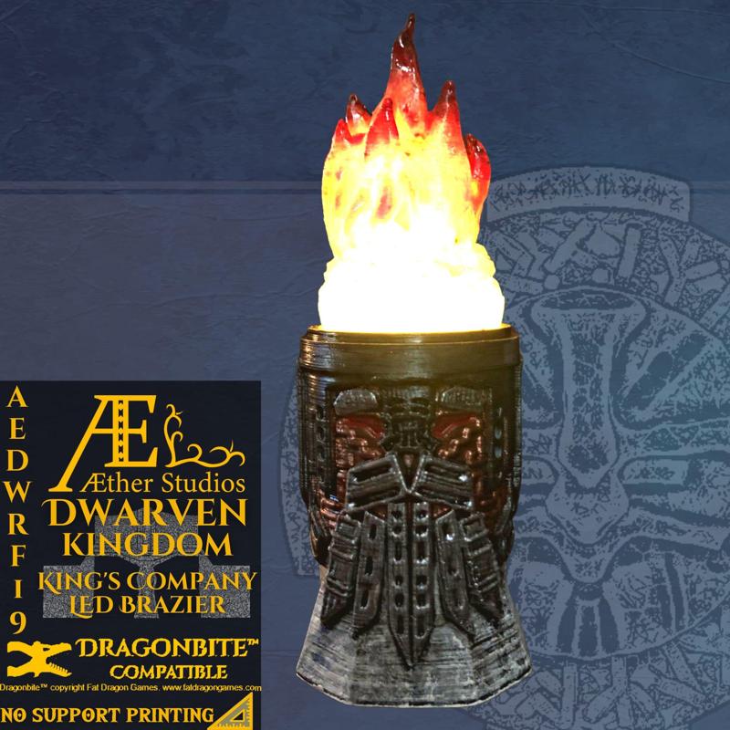 AEDWRF19 - King's Company LED Brazier