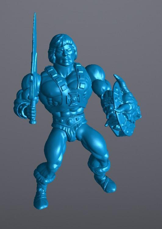 Masters of the Universe X Stranger Things He-Man with magic sword and shield