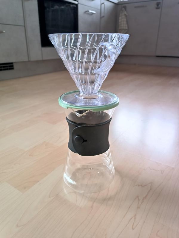Hario V60 Coffee Dripper Adapter Hario Carafe size 02 to Hario Dripper Size 03