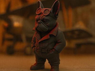 Bulldog in Aviator Look