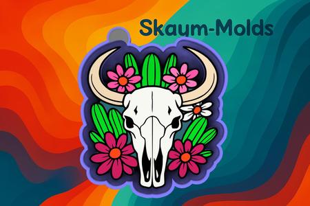 🌵💀 Desert Bloom – Freshie, Ornament, Resin & Candle Mold