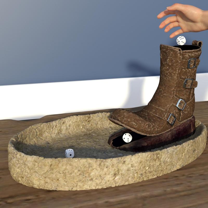 Tour de dés en forme de botte !