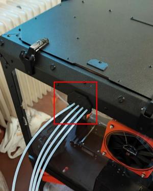 Original Prusa Enclosure (OPE) 5 Holes Mask/Jig for MMU3 PTFE Tubes