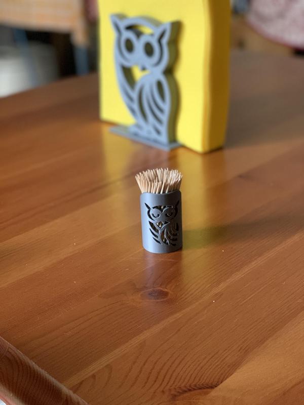 owl holder toothpick
