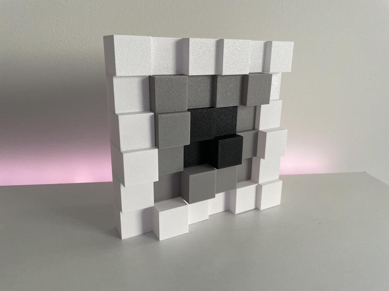 Interlocking Pixel Art Cubes
