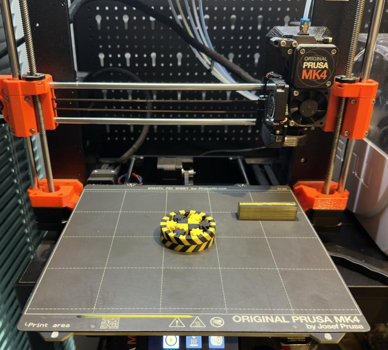 Herringbone Gear Multi-Material Angled Stripes