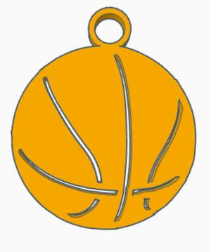Basketball keychain