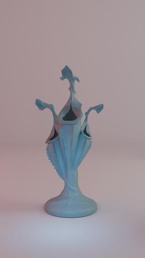 Carnivorous plant. Pitcher plant sculpture