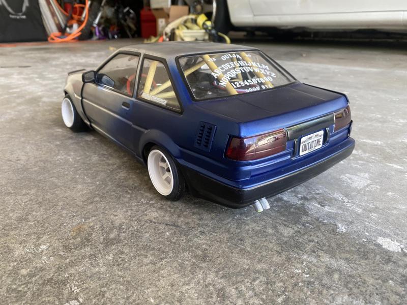 Bosozoku style roll cage for 1/10 rc body