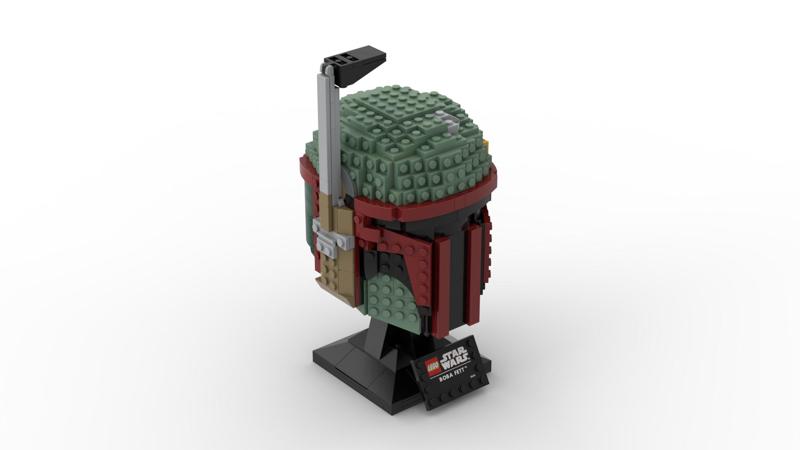 Brick Boba Fett Statue set