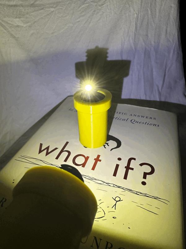 Flashlight with Conductive PLA - No Wires - Fully Printed