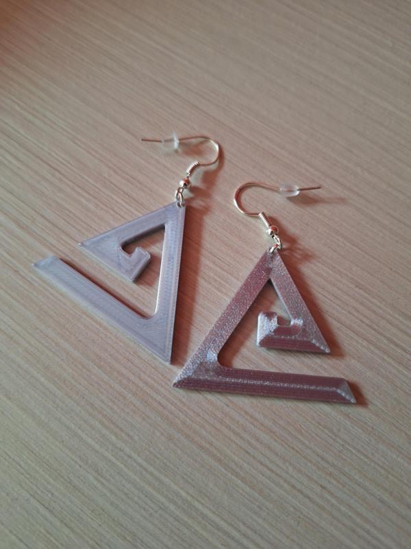 triangle earrings