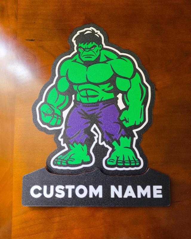 The Hulk Customizable Name Lightbox LED Lamp