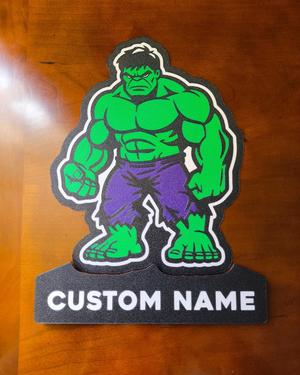 The Hulk Customizable Name Lightbox LED Lamp