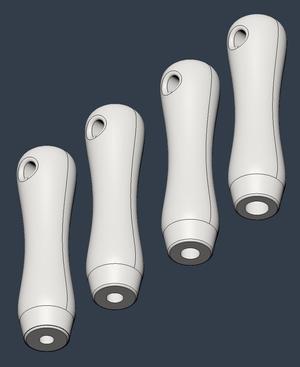 File Handle 100mm with various hole sizes