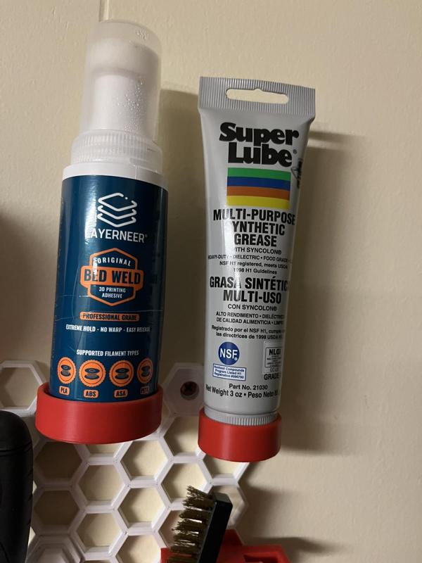 No Support Super Lube Mount for Honeycomb Storage Wall