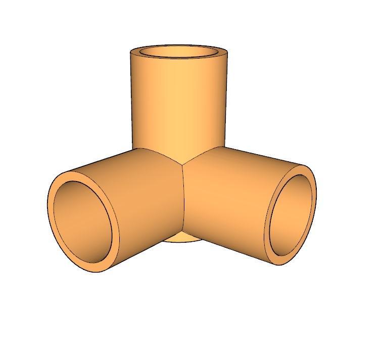 Conection PVC 3/4 25,7mm - 90 degree/graus - Grow v2
