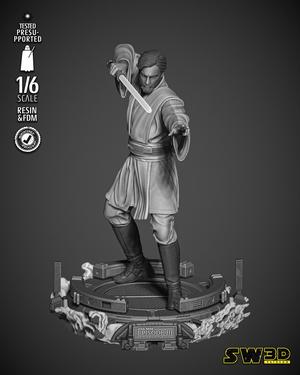 OBI WAN SCULPTURE - TESTED AND READY FOR 3D PRINTING