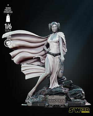 LEIA NEW HOPE SCULPTURE - TESTED AND READY FOR 3D PRINTING