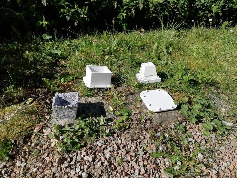 Recycled cardboard pot mold   