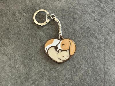 Keychain cat and dog