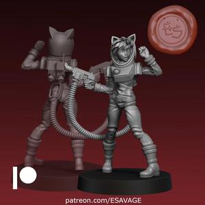 Space Explorer Mya - 32mm Scifi Miniature