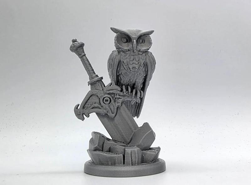 Owl on the Sword Miniature 2   